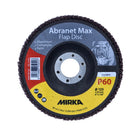 Mirka Abranet Max Flap disc T29 Set 125 mm 22 mm ALOX 60 20 Stück ( 20x 8896700160 ) Fächerscheibe für Aluminium, Verbundstoffe, Lack - Toolbrothers