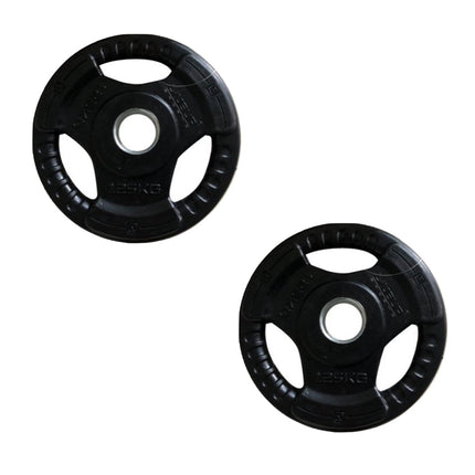 Juego de discos de pesas 2x pesas con mancuernas pesas de disco de acero 1,25 kg 2 piezas 30 mm de diámetro de agujero recubiertos de goma