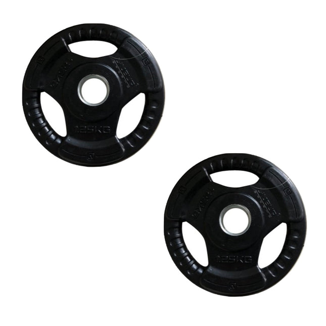 Juego de discos de pesas 2x pesas con mancuernas pesas de disco de acero 1,25 kg 2 piezas 30 mm de diámetro de agujero recubiertos de goma