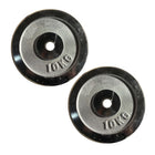 Juego de discos de pesas 2 discos de pesas para mancuernas de acero cromado, 10 kg, 2 unidades, diámetro de orificio de 30 mm