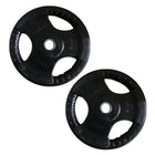 Hantelscheiben Set 2x  Hantelgewichte Scheibengewichte aus Stahl 5 kg 2 Stk. 30 mm Lochdurchmesser gummiert - Toolbrothers