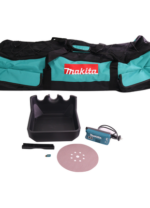 Makita DSL 800 RF1X ponceuse à long col avec batterie 18 V 225 mm sans balais + 1x batterie 3,0 Ah + chargeur + accessoires + sac