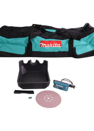 Makita DSL 800 RGX Akku Langhalsschleifer 18 V 225 mm Brushless + 2x Akku 6,0 Ah + Ladegerät + Zubehör + Tasche