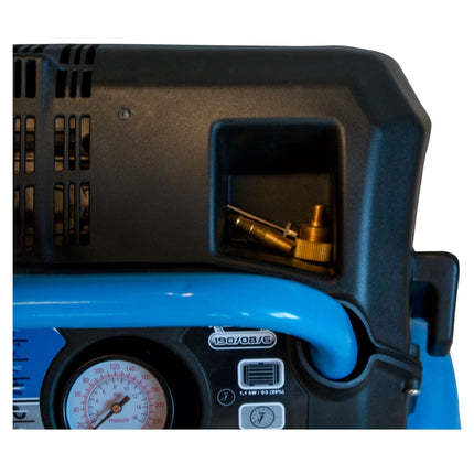 Güde 190/08/6 Compressore Airpower 1100 W 8 bar ( 50089 ) + Tubo a spirale + Pistola di soffiaggio + Gonfiatore