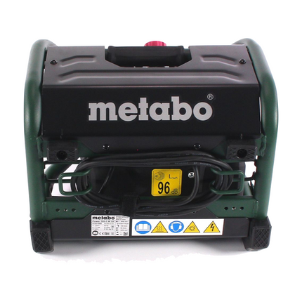 Metabo Power 180-5 W OF compresor 8 bar 1,1 kW (601531000) 5 l tamaño caldera sin aceite + set de accesorios 4 piezas