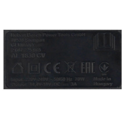 Bosch AL 1830 CV Chargeur 14,4 V - 18 V pour batteries Li-Ion ( 1600A005B3 )