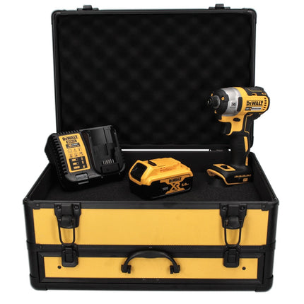 DeWalt DCF 887 P1TX Atornillador de percusión sin cable, sin escobillas, 205 Nm 18 V + 1x batería 5,0 Ah + cargador + maletín TX + portabrocas de 1/4