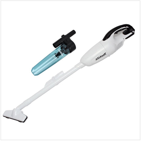 Aspirador inalámbrico Makita DCL 180 ZW 18 V blanco + 1x accesorio separador ciclónico - sin batería, sin cargador