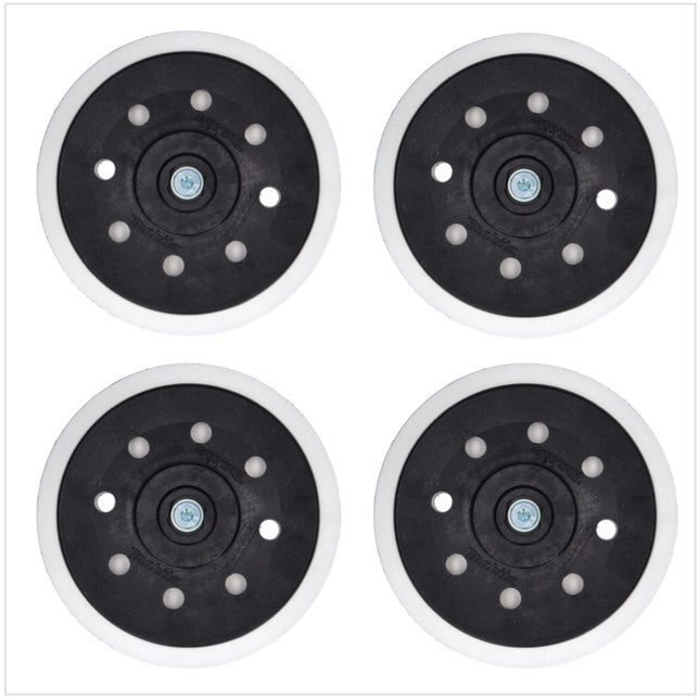 Makita Platorello morbido per lucidatrici / smerigliatrici 150 mm M8 ( 196684-1 ) - 4 pz.