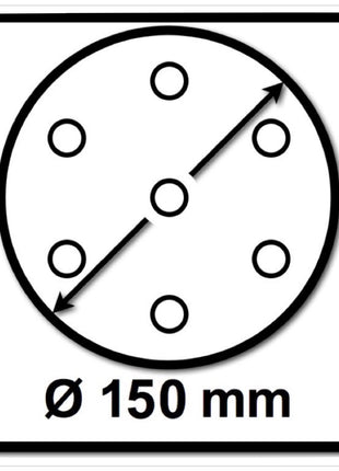 4x discos de lijado blandos Makita para lijadoras/amoladoras excéntricas 150 mm M8 (196684-1)