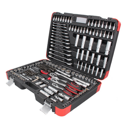 BGS technic Set di chiavi a bussola 216 pz. ( 15216 ) Azionamento 6,3 mm ( 1/4" ) 10 mm ( 3/8" ) 12,5 mm ( 1/2" )