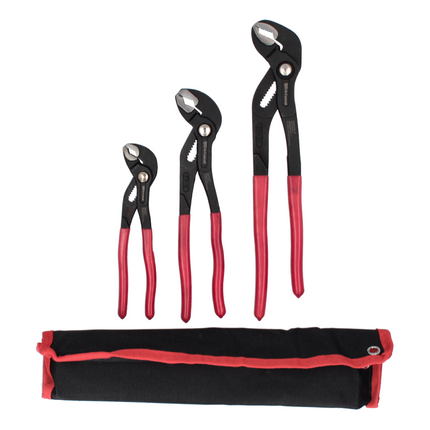 Juego de alicates para bombas de agua BGS technic 3 piezas 175 / 240 / 300 mm (75209)