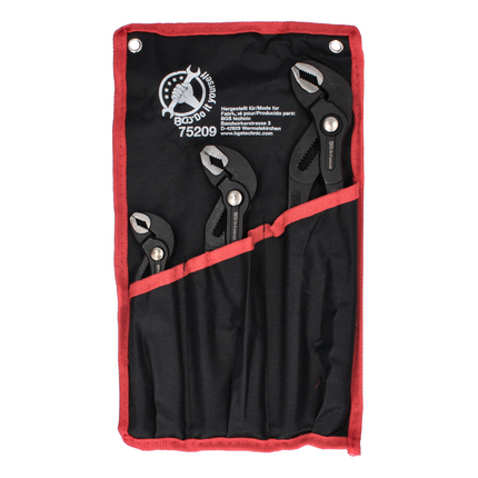 Juego de alicates para bombas de agua BGS technic 3 piezas 175 / 240 / 300 mm (75209)