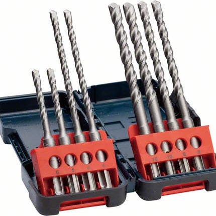 Bosch Hammerbohrer SDS-plus-3 Tough Box 8tlg. ( 2607019902 ) Bohr Set Long Life für Bohrhammer und Bohrmaschine mit SDS plus - Toolbrothers