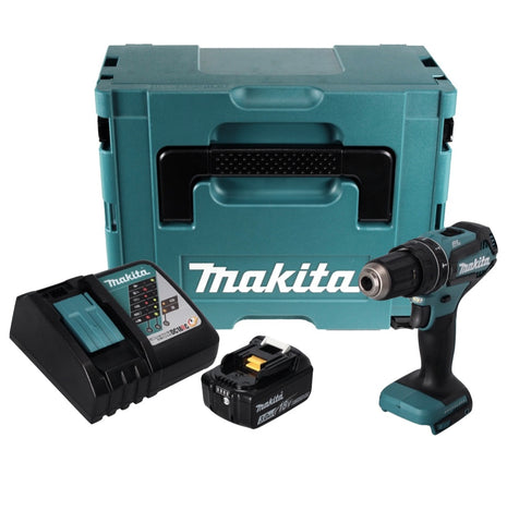 Makita DHP 485 RF1J akumulatorowa wiertarko-wkrętarka udarowa 18 V 50 Nm bezszczotkowa + 1x akumulator 3,0 Ah + ładowarka + Makpac