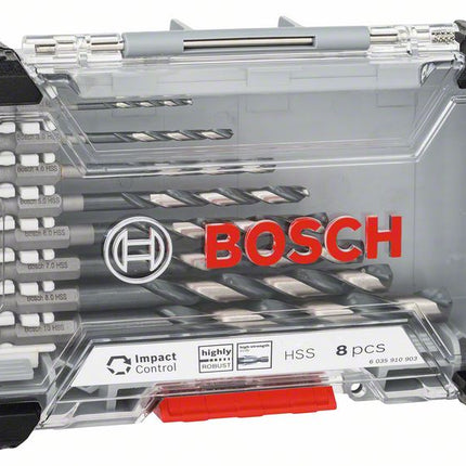 Bosch Impact Controll HSS Spiral Bohrer Set 8 Teilig 2 - 10 mm Metallbohrer ( 2608577146 ) - Toolbrothers