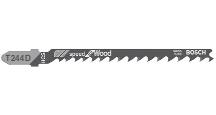 Bosch T 244 D Stichsägeblätter Speed for Wood 5 Stk. 100 mm ( 2608630058 ) - Toolbrothers