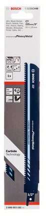 Hoja de sierra de sable Bosch S 1155 CHM Endurance for Heavy Metal 8tpi 225x25x1,25mm (2608653182) vida extra larga