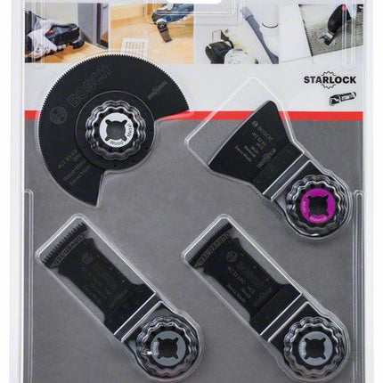 Bosch Lames de scie pour les travaux de sol et de montage, 4 pcs. (2608661696)