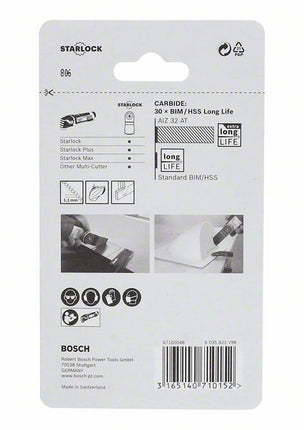 Bosch AIZ 32 AT Hoja de sierra para multiherramientas MetalMax / Carburo / Starlock / 32x40 mm ( 2608662018 )