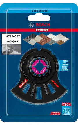 Bosch EXPERT Multi Material ACZ 105 ET segment saw blade Starlock 105 mm 1 pc. ( 2608664208 ) Carbide