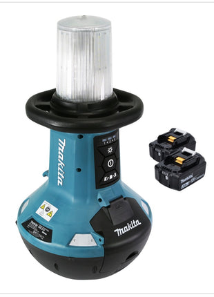 Makita DML 810 F Luz de área LED con batería 18 / 36 V (2 x 18 V) 5500 lm IP54 + 2x batería 3,0 Ah - sin cargador