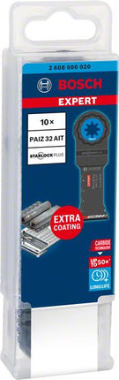 Hoja de sierra de inmersión Bosch EXPERT PAIZ 32 AIT Starlock Plus 32 x 50 mm 10 piezas (2608900020) para carburo metálico MetalMax - sucesor de 2608664495