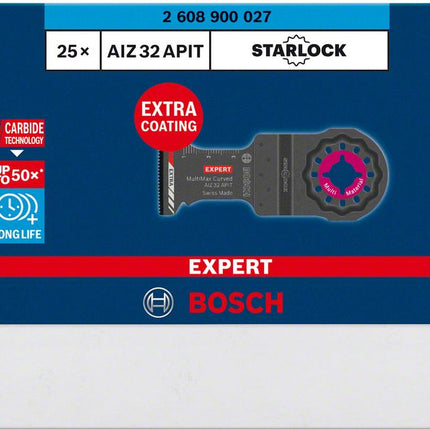 Bosch EXPERT MultiMax Lama per tagli dal pieno AIZ 32 APIT Starlock 32 x 40 mm - 25 pz. ( 2608900027 ) Carbide Multi Material - successore del 2608664217