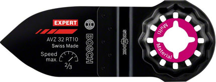 Bosch Expert AVZ 32 RT10 Dedo abrasivo Starlock 32 x 50 mm (2608900039) Tecnología de carburo para herramientas multifuncionales