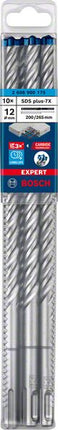 Bosch Expert SDS plus 7X taladro percutor 12 x 265 mm 10 piezas (2608900175) 4 filos Tecnología Carbide