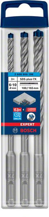 Bosch EXPERT SDS Plus-7X juego de taladro percutor 6 / 8 / 10 mm 3 piezas (2608900196) para hormigón / piedra - sucesor de 2608576201