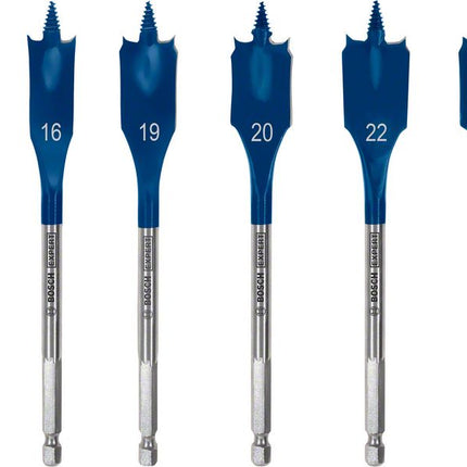 Bosch EXPERT SelfCut Speed flat cutter bit set 13 - 25 mm 6 pcs. ( 2608900333 ) for wood - successor to 2608595425