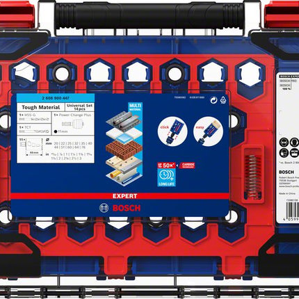 Bosch EXPERT Tough Material Juego de sierras perforadoras 20 - 76 mm 14 piezas (2608900447) Carburo universal - sucesor de 2608594185