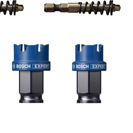 Bosch Expert Juego de sierras perforadoras para chapa, 6 piezas, 22/25/32 x 40 mm (2608900502), tecnología de carburo para taladros rotativos y de percusión