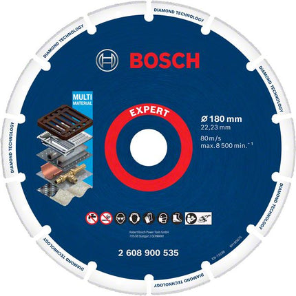 Disco de corte Bosch Expert Diamond Metal Wheel 180 x 22,23 mm (2608900535) Diamond Technology