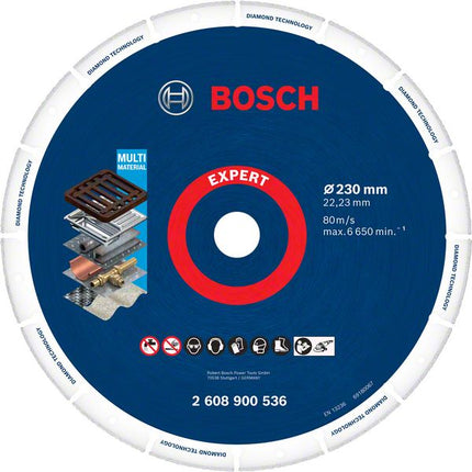 Disco de corte Bosch Expert Diamond Metal Wheel 230 x 22,23 mm (2608900536) Diamond Technology