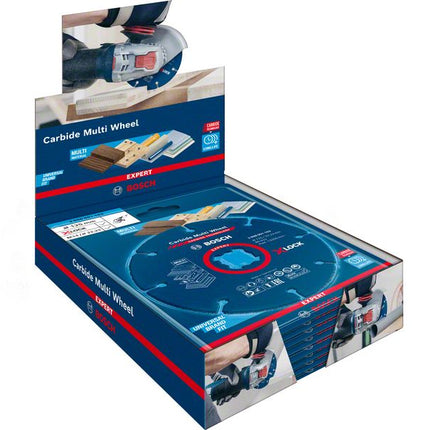 Disco de corte Bosch Expert Carbide Multi Wheel X-LOCK (2608901195) 125 mm x 22,23 mm 10 piezas.