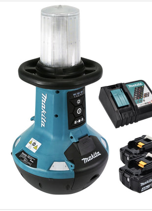 Makita DML 810 RM Luz de área LED con batería 18 / 36 V (2 x 18 V) 5500 lm IP54 + 2x baterías 4,0 Ah + cargador