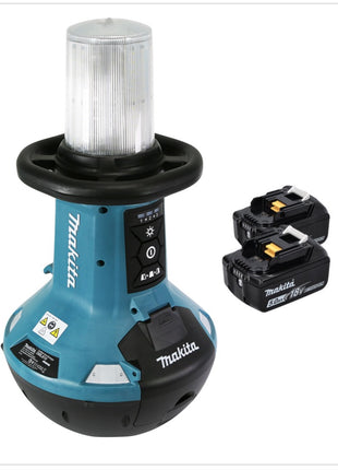 Makita DML 810 T Luz de área LED con batería 18 / 36 V (2 x 18 V) 5500 lm IP54 + 2x batería 5,0 Ah - sin cargador