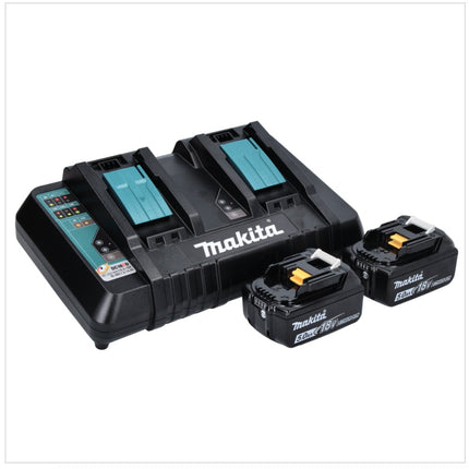 Makita DML 810 PT cordless LED area light 18 / 36 V (2 x 18 V) 5500 lm IP54 + 2x battery 5.0 Ah + double charger