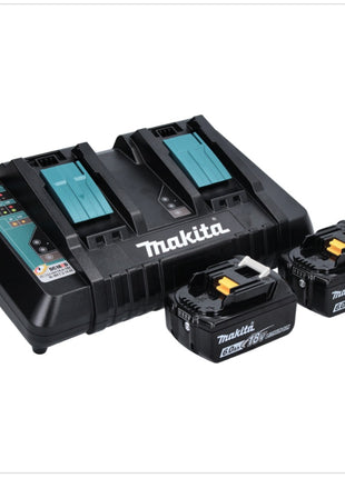 Makita DML 810 PG éclairage de zone LED sur batterie 18 / 36 V (2 x 18 V) 5500 lm IP54 + 2x batteries 6,0 Ah + double chargeur