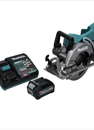 Sierra circular manual a batería Makita RS 001 GD1 40 V máx. 185 mm sin escobillas + 1x batería 2,5 Ah + cargador