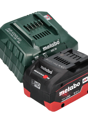 Metabo SB 18 LTX BL I Perceuse-visseuse à percussion sans fil 130 Nm 18V + 1x Batterie 8,0 Ah + Chargeur + Coffret MetaBOX