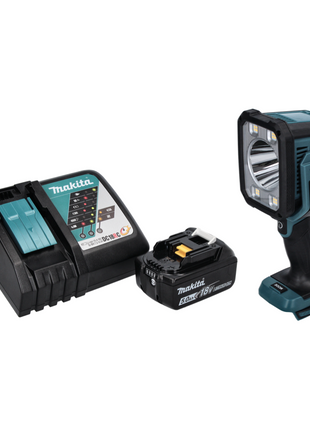 Makita DML 812 RT1 Foco LED de mano con batería, lámpara de bolsillo 18 V 1250 lm + 1x batería 5,0 Ah + cargador