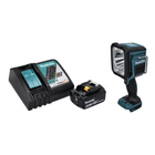 Makita DML 812 RG1 Linterna manual LED recargable 18 V 1250 lm + 1x batería recargable 6,0 Ah + cargador