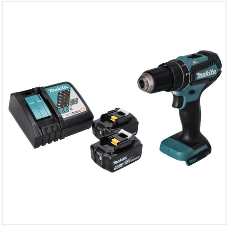 Makita DHP 485 RT cordless impact drill 18 V 50 Nm brushless + 2x rechargeable battery 5.0 Ah + charger