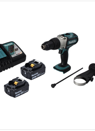 Taladro percutor inalámbrico Makita DHP 451 RM 18 V 80 Nm + 2 baterías 4,0 Ah + cargador