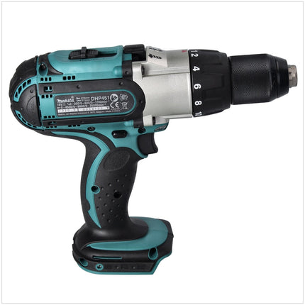 Taladro percutor inalámbrico Makita DHP 451 RM 18 V 80 Nm + 2 baterías 4,0 Ah + cargador