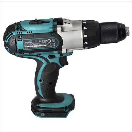 Taladro percutor inalámbrico Makita DHP 451 RT 18 V 80 Nm + 2 baterías 5,0 Ah + cargador