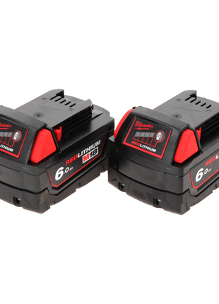 Milwaukee M18 B6 Set de batteries 2x 6,0 Ah / 6000 mAh 18V (2x 4932451244)